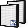 G3 Air Purifier Repalcement Filter Compatible with AMEIFU G3 Sferf-30 (FXAP2W), for VEWIOR A3, For Tailulu HQZZ-260 Air Purfier, 3-in-1 True HEPA Air Cleaner Filter, 2 Pack