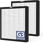 G3 Air Purifier Repalcement Filter Compatible with AMEIFU G3 Sferf-30 (FXAP2W), for VEWIOR A3, For Tailulu HQZZ-260 Air Purfier, 3-in-1 True HEPA Air Cleaner Filter, 2 Pack
