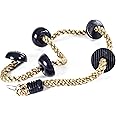 Squirrel Products 6.5 ft Climbing Rope with Platforms - Swing Set Accessories - Additions & Replacements for Active Outdoor Play Equipment