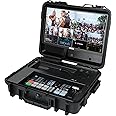 Osee GoStream Duet Kit All in One Pro Live Streaming Multi-Camera Video Mixer Switcher Recorder Player Kit 4 HDMI&SDI in USB-C I/O with 14 Inch Monitor Built-in DC-to-Type C Cable NDI(Free Activated)