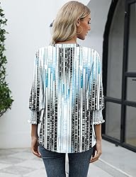 LOMON Women's 2025 Fashion Tops 3/4 Length Sleeve