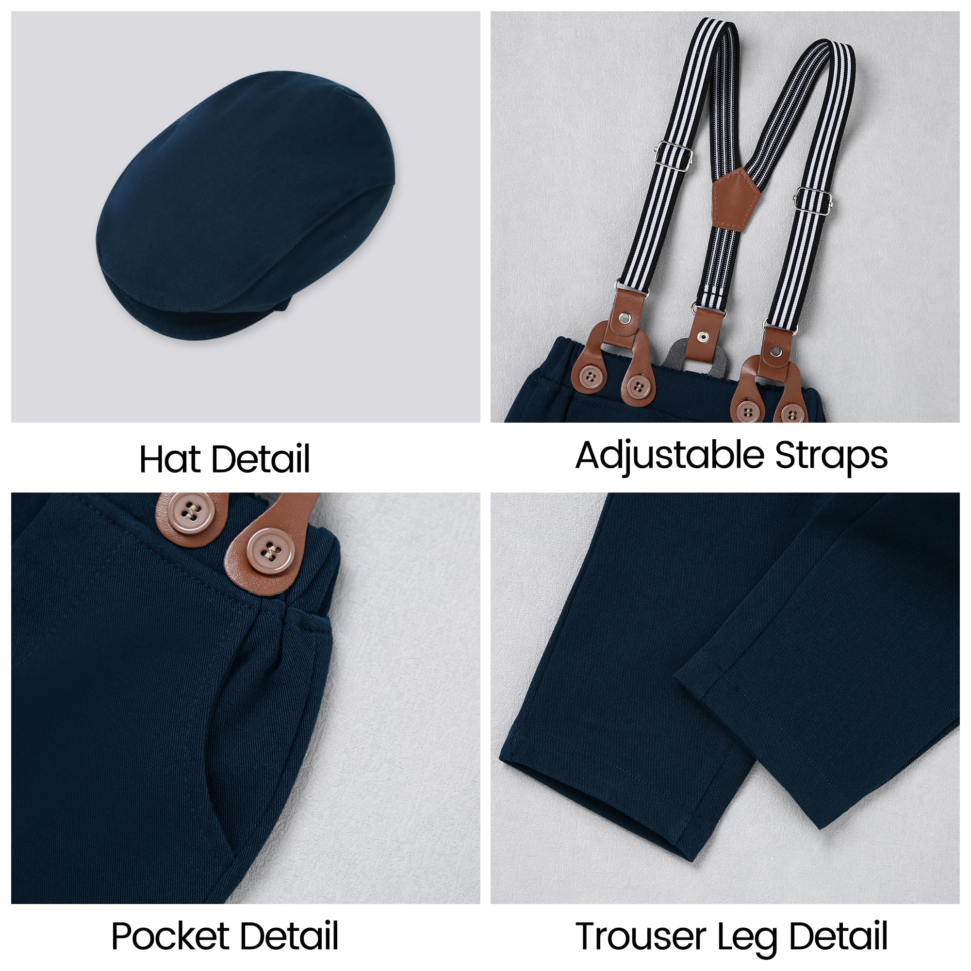 YALLET Baby Boy Clothes Suit, Infant Gentleman