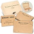 Woodamore Share A Memory Card for Celebration Of Life Ideas - 50 Pcs Funeral Memorial Cards, Favorite Memory Box for Funeral Graduation Wedding, Funeral Keepsake for Celebration Of Life Decorations