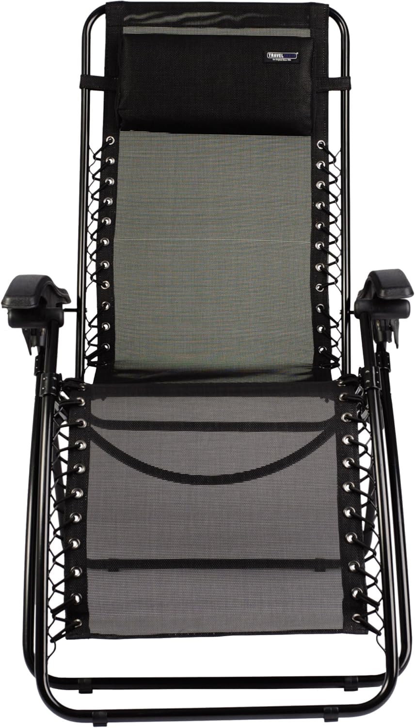 folding padded chaise lounge on Amazon Com Travelchair Lounge Lizard Breathable Mesh Outdoor Chaise Chair Black Sports Outdoors