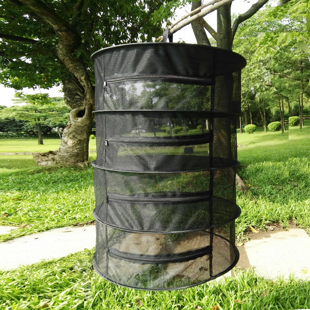 Herb Drying Net w/Zippers Herb Dryer Mesh Tray Drying Rack Flowers Buds