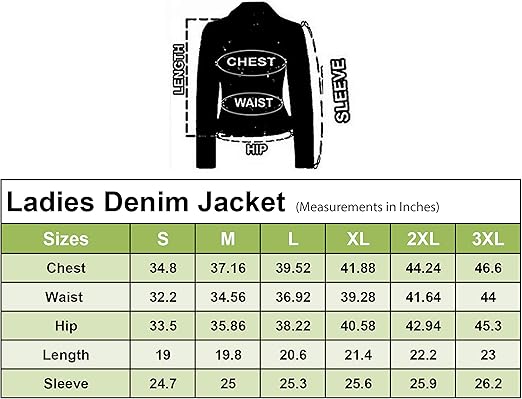 ladies denim jacket size 16