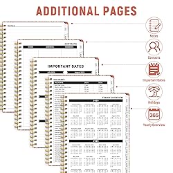 Planner 2025-2026, Monthly and Weekly Calendar
