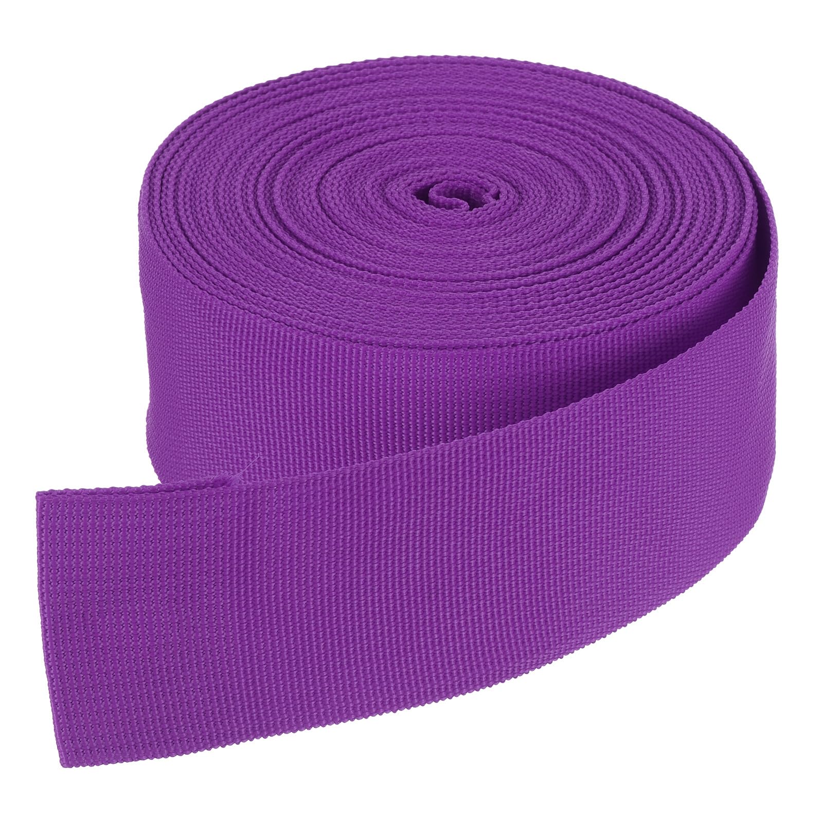 DMiotech 10 Yard x 2 Inch Width Nylon Webbing Strap Poly Flat Webbing Strapping for DIY Craft Backpack Strapping, Sewing, Outdoor Gear Repair, Purple