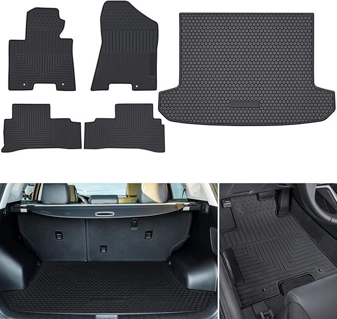 Ecowlboy Cargo Liner+Floor Mats for Hyundai Tucson 2016 2017 2018 2019 2020 2021