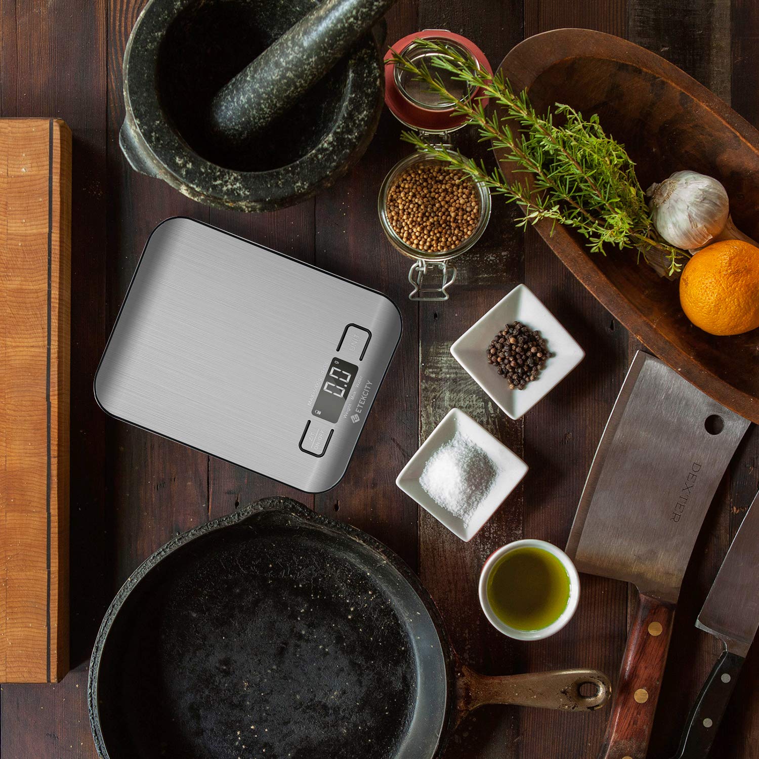 Etekcity Upgraded Digital Kitchen Food Scale Multifunction Small Scale, Back-lit LCD Display, 11 lb 5 kg, Food Grade 304 Stainless Steel (Batteries Included) - Image 9