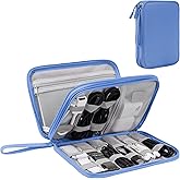 Arae Electronic Organizer, Travel Essentials Cable Organizer, Double Layers Portable Waterproof Pouch, Electronic Accessories