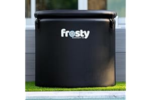 FROSTY RECOVERY CO. Frosty Ice Pod Pro Cold Plunge - Inflatable Ice Tub for Cold Water Therapy - Pro Grade Cold Plunge Ice Pod with Water Chiller Compatibility - The Ice Pod Cold Plunge Tub for Ice Bath and Ice Plunge