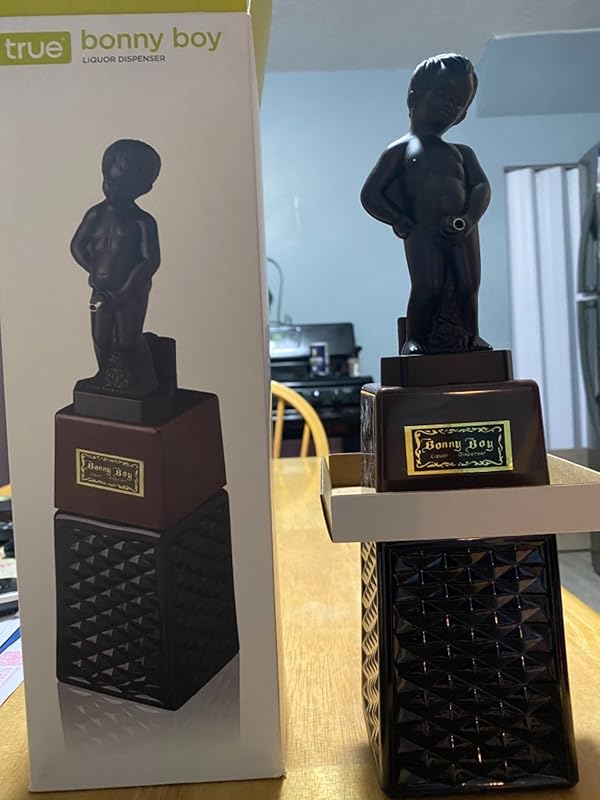 | True Bonny Boy Liquor Dispenser, Beverage Drink, Wine, Whiskey and Alcohol Accessories for Home Bar, Gag Gift, Set of 1, 16oz Novelty And Amusement Toys Liquor Decanters 37 81dEgITaH9L. SY800