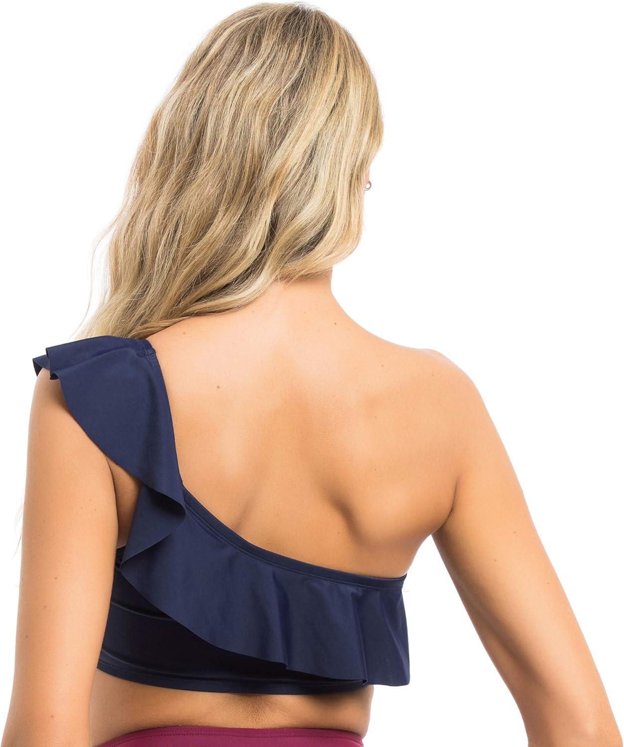 ruffle top swimwear