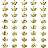 Tupalizy 40PCS Mini 2026 Year Charms Graduation Cap Decorations Metal Tassel Charm Pendant for Graduation Tassels Keychains Bracelets Necklaces Earring Jewelry Making DIY Crafts Party Supplies
