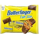 Butterfinger Fun Size Candy Bars, Individually Wrapped, 1 Bag, 10.2 Oz | Crispety crunchety peanut buttery candy, fun size bulk candy individually wrapped for snacking and sharing