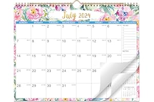 INDEME 2024-2025 Wall Calendar - Jul. 2024 - Dec. 2025, Wall Calendar 2024-2025, 14.7" x 11.5", 18 Months 2024-2025 Calendar, Twin-wire Binding, Thick Paper