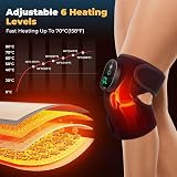 AFDEAL Heated Knee Brace Cordless 6 Levels 3 in 1 Pad with 3000mAh view 4