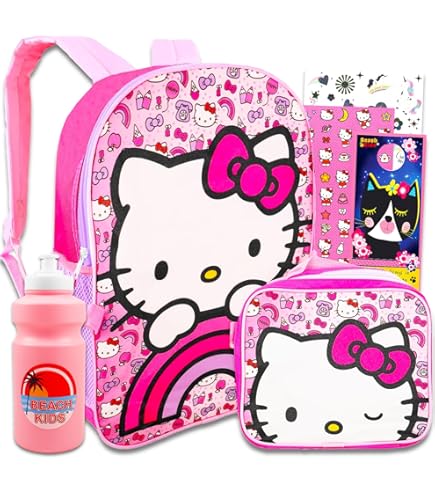 Hello Kitty School Bag Hello Kitty Backpack Set 16