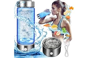 AURUM LIFE Premium Dual Mode Hydrogen Water Bottle, Portable Hydrogen Generator, 1800PPB 550ML Ion Water Bottle Hydro Water Suitable for Office,Travel & Daily Workout, Energy Booster with Hydrogen