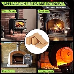 6-Pack High Temp Firebricks 3000°F Insulating