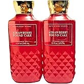 Bath & Body Works Shower Gel, Gift Set of 2, 10oz Each (Strawberry Pound Cake)