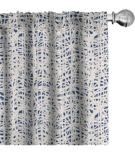 Beige & White Polka Dot Blackout Curtains – 2 Panels, Each 53x96 Inches, Modern Minimalist Bedroom Drapes - View #3