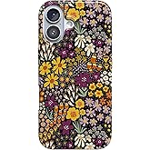 Casely iPhone 17 Case | Falling for You | Plum Floral | Compatible with MagSafe | Classic Ultra Slim Design
