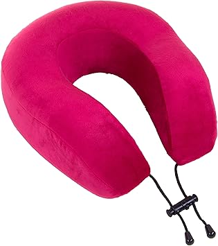 Memoire Ergonomique Mousse Voyage Coussin De Cou Coussin De Transport Portatif Pour Le Cou Avec Sac De Voyage Viscoelastique Pour Avion De Train Rouge Amazon Fr Cuisine Maison