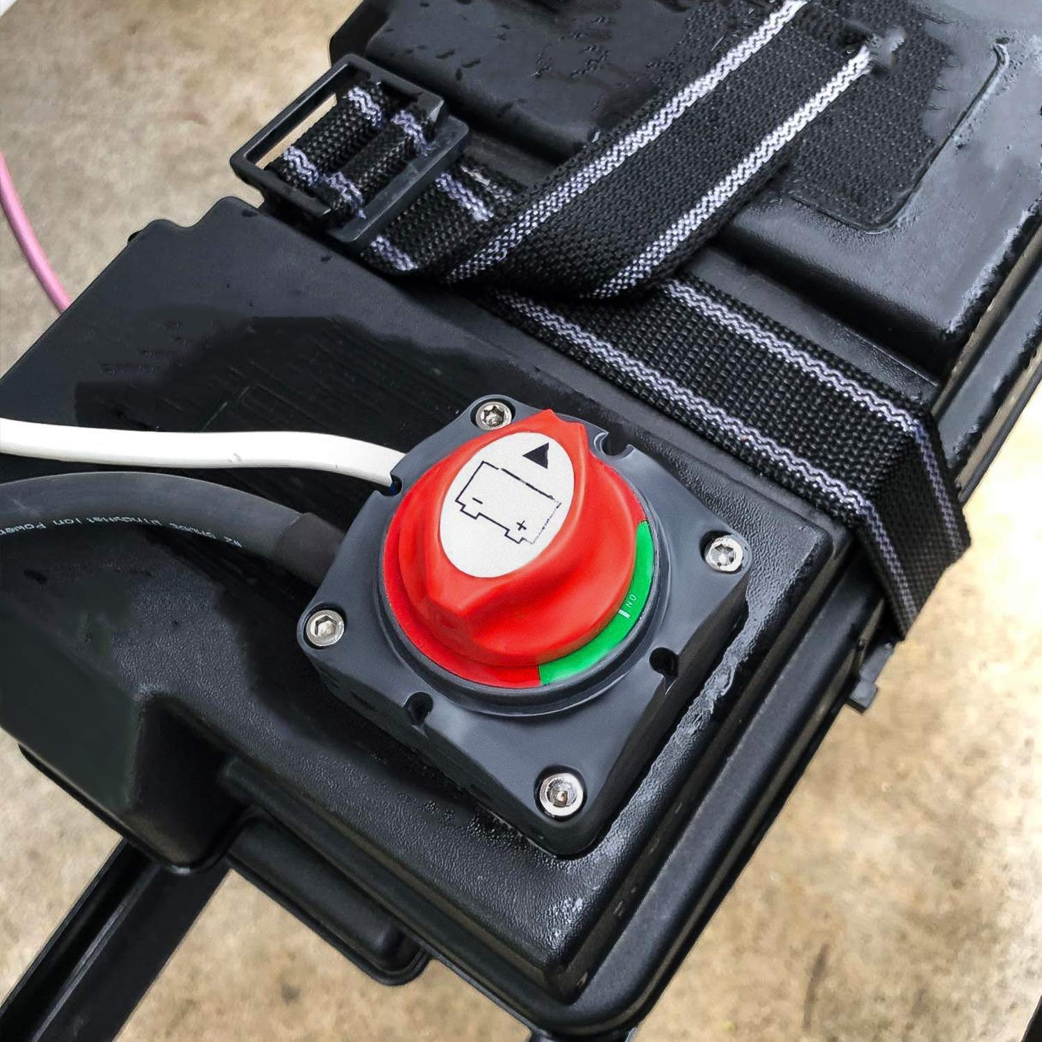 Audew Battery Disconnect Switch, 12V - 48V Compatible Battery Power Cut Master - Waterproof Switch Disconnect Isolator for Car RV Boat Truck ATV Vehicles (On/Off): Industrial & Scientific