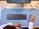 Trust Vaiya Wireless Keyboard Bluetooth 2.4 GHz UK Layout Numpad Multi-Device view 8