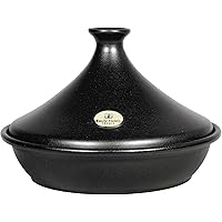 Emile Henry Flame Top 2.6 Quart Tagine, Black