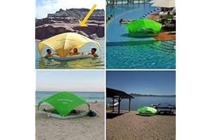TRITON AquaCabana, World's Only All Day/All Way Shade Floating Aqua Cabana for Pools, Beaches, Lakes and Rivers Color Pink