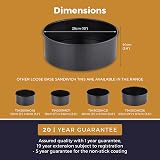 Tower Precision Plus 25cm Deep Cake Tin Black Non-Stick Loose Base Aluminised view 7