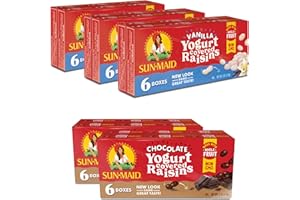 Sun-Maid • Yogurt Raisins Variety Pack (Pack Of 30), Vanilla (Pack Of 18), Chocolate (Pack Of 12), Dried Fruit, Non-GMO, Healthy Lunch Box Snack