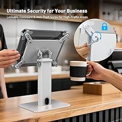 AboveTEK Anti-Theft iPad Kiosk Stand, 360 Rotation