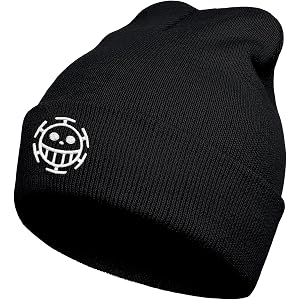 OP Anime Beanie Hats for Men Women, Cool Funny Cartoon Skull Knit Hat Gifts