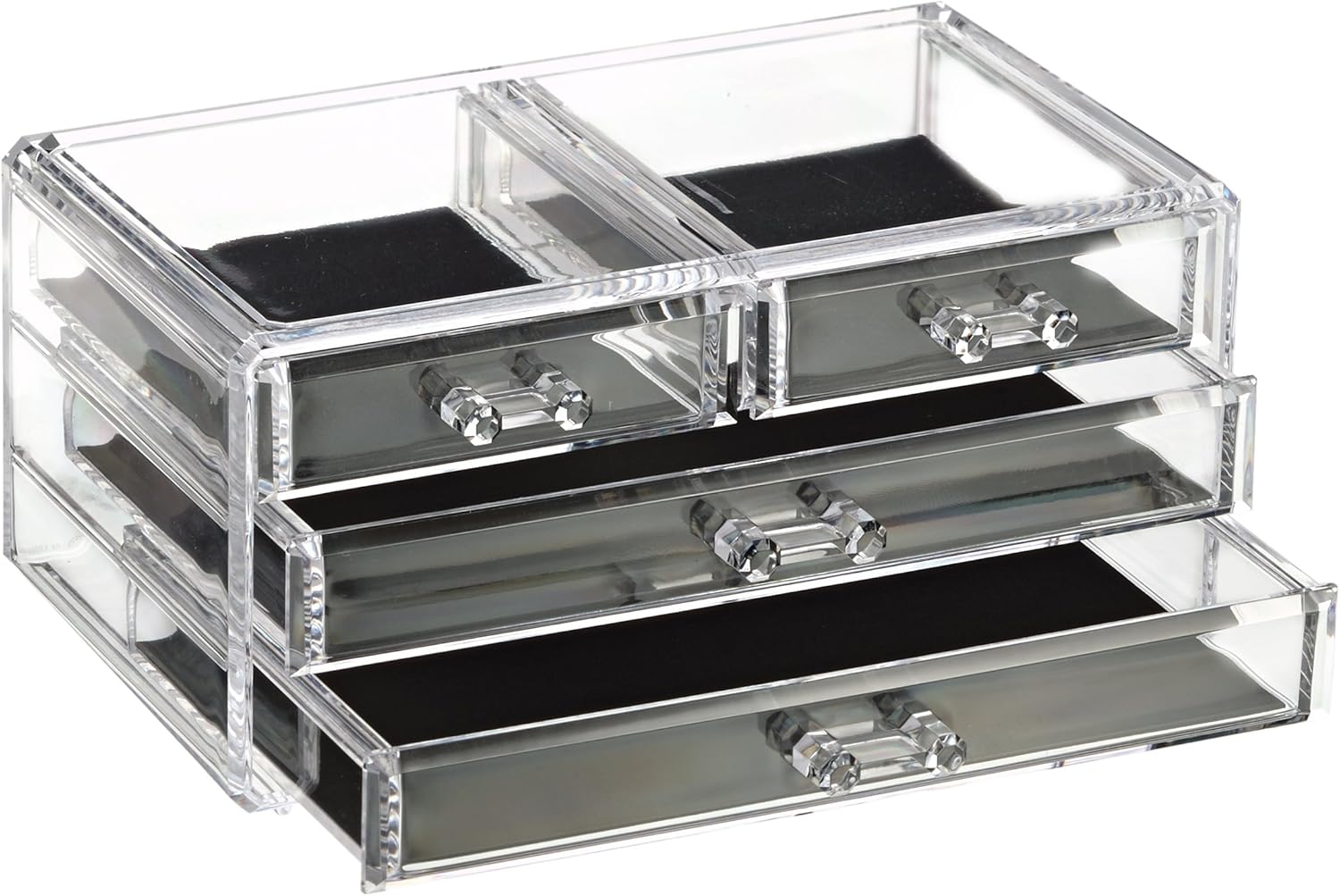 Glam Jewellery Box 4 Drawer Amazon Co Uk Kitchen Home