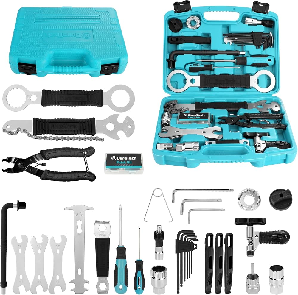 DURATECH 41-Piece Bicycle Repair Kit with Tool Box
