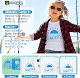 VINYL FROG Heat Transfer Vinyl Roll 12x5ft Blue PU HTV for T Shirts view 4