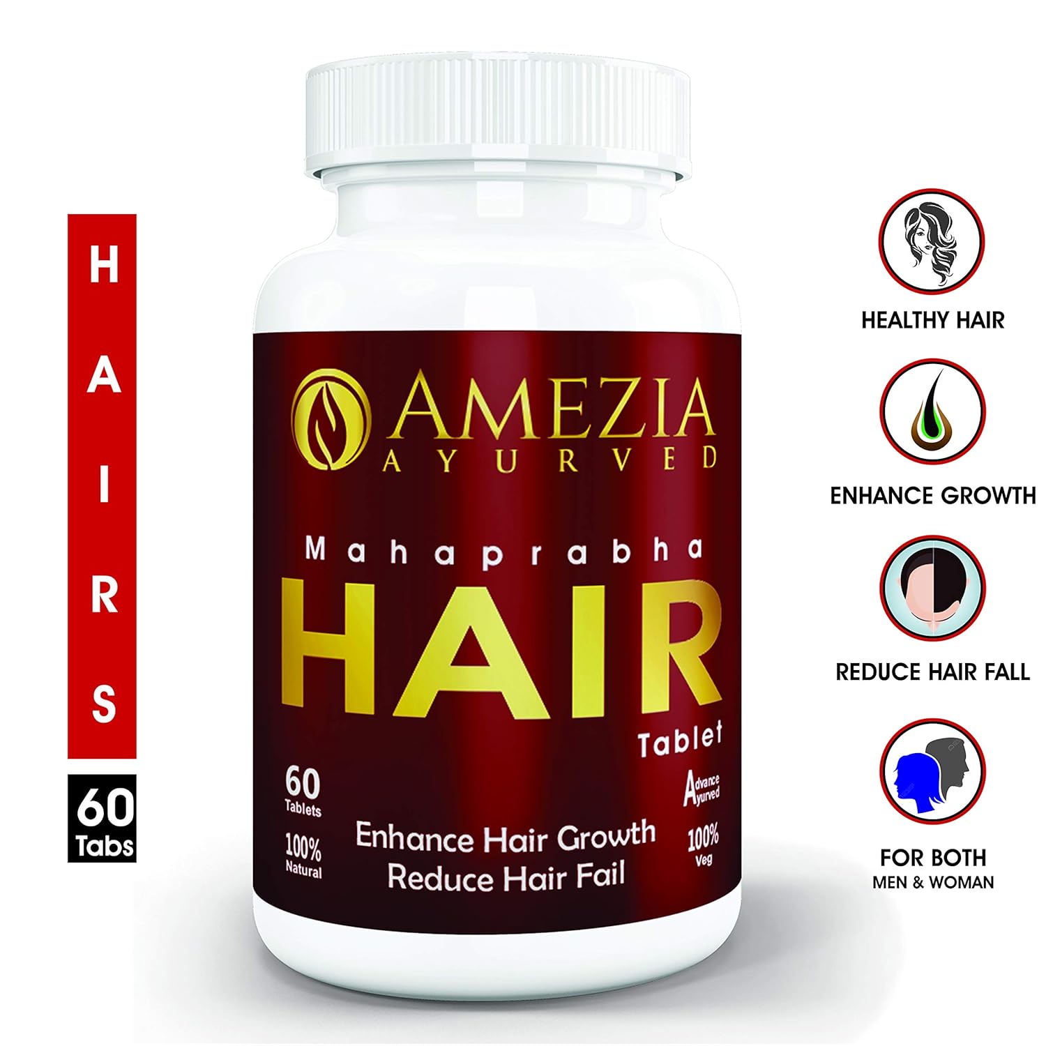 Buy Amezia HAIR Tablets I Ayurvedic Formulation for Beautiful Hairs I