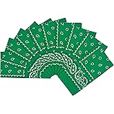 Vamqor 100% Cotton 10 Pack Fine Bandanas