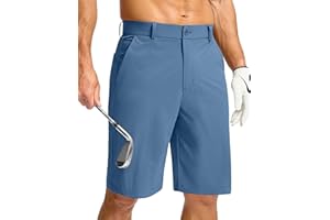 Soothfeel Men's Casual Shorts 7"/ 9" /11" Golf Shorts for Men Flat Front Dress Work Shorts Lightweight with 3 Pockets