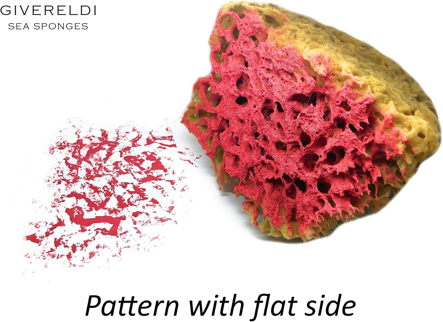 Half Natural Sea Sponge with Flat Side for Painting Artists, Decorating, Texturing, Sponging, Marbling, Faux Finishes - Image 3