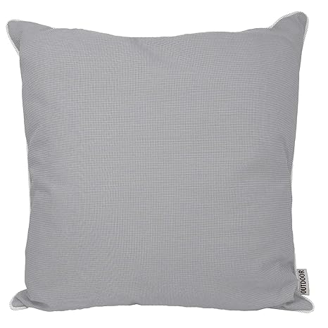 JEMIDI Kissen Outdoor Wasserabweisend ca. 45cm x 45cm Stuhlkissen Dekokissen Wasserfest Sitzkissen Garten Lotus Effekt Hellgr