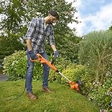 BLACK+DECKER 450W Electric Strimmer 24V Corded, 25cm Cut, AFS, BESTA525-GB view 3