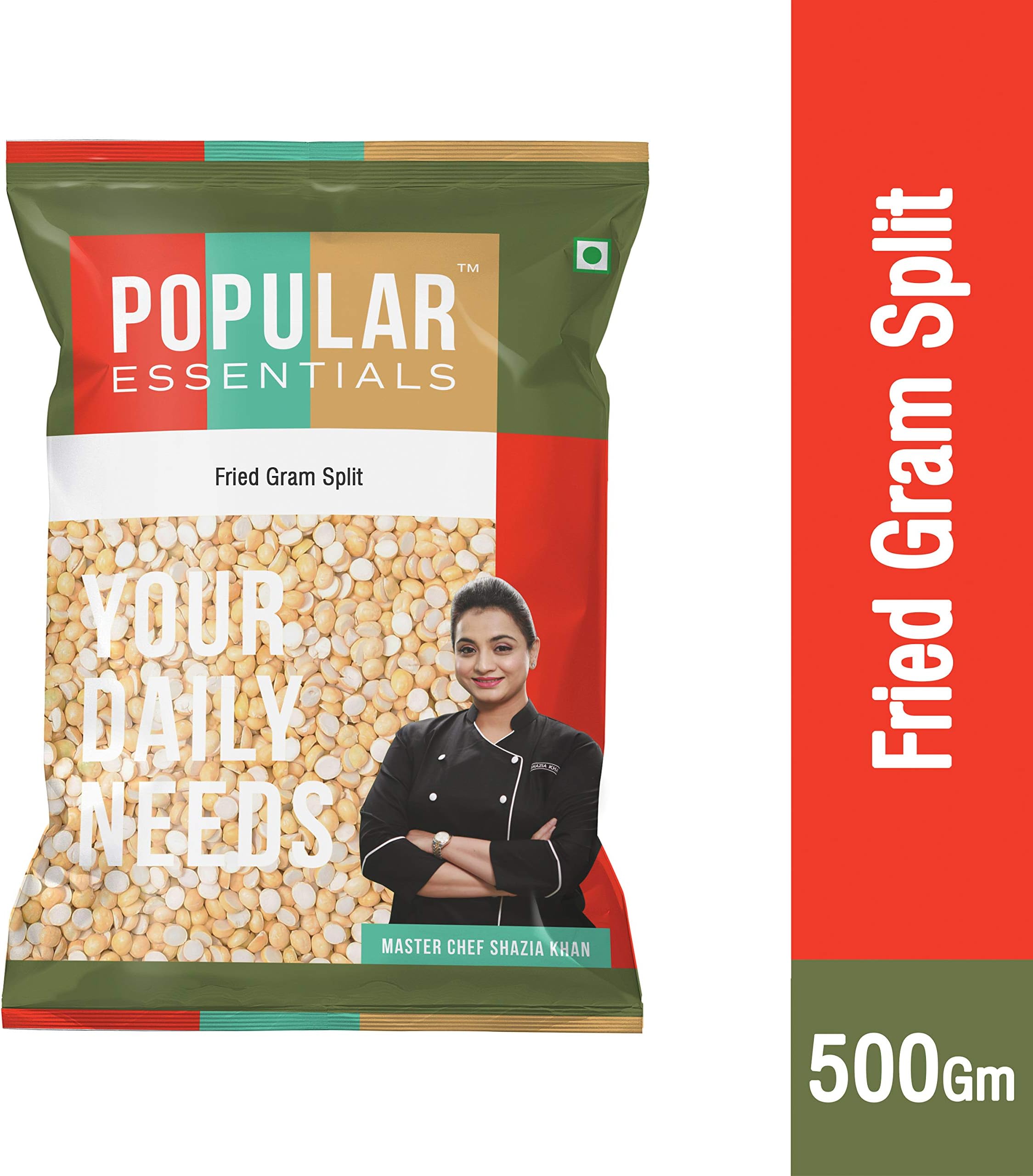 Popular Essentials Regular Fried Gram, 500g