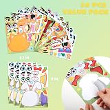 JOYIN 36 Pcs Make-a-Face Sticker Sheets Farm Animals Party Supplies view 2