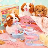 Tagitary Electronic Plush Puppy Toy Walking Barking Dog with Leash for Kids Gift view 3