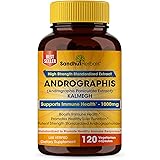 Andrographis Paniculata Immunity Support Kalmegh Ayurvedic Herbal Vegetarian 120 Capsules